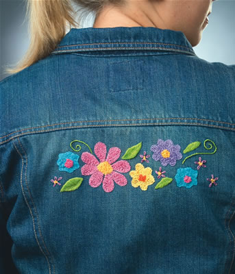 embroidery designs for jeans. The design above will put colorful paisleys on your jeans.