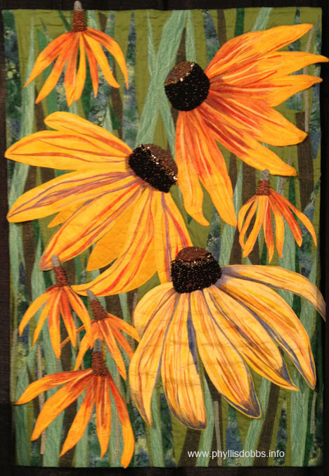  - Black-eyes-susans-and-yellow-Mexican-hats-quilt