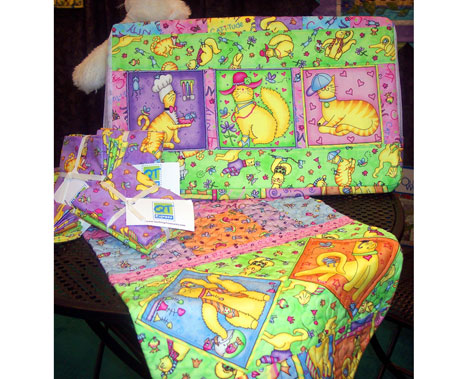 and for Fabrics Runner for Table â€“ and runner looking patterns Cat Quilt Meow  Patterns Free Meow table